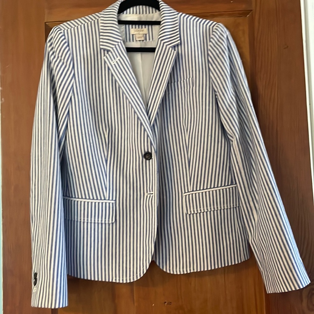J Crew  pin striped Blazer